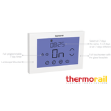 Thermogroup Thermorail 7 Day Touchscreen Timer Landscape Orientation | White |
