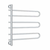 Thermogroup Thermorail Round Swivel Heated Towel Rail 675mm | Polished Stainless |