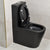 Tiffalo Rimless Back to Wall Toilet Suite | Matte Black |