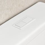 Tiffalo Rimless Back to Wall Toilet Suite | Matte White |