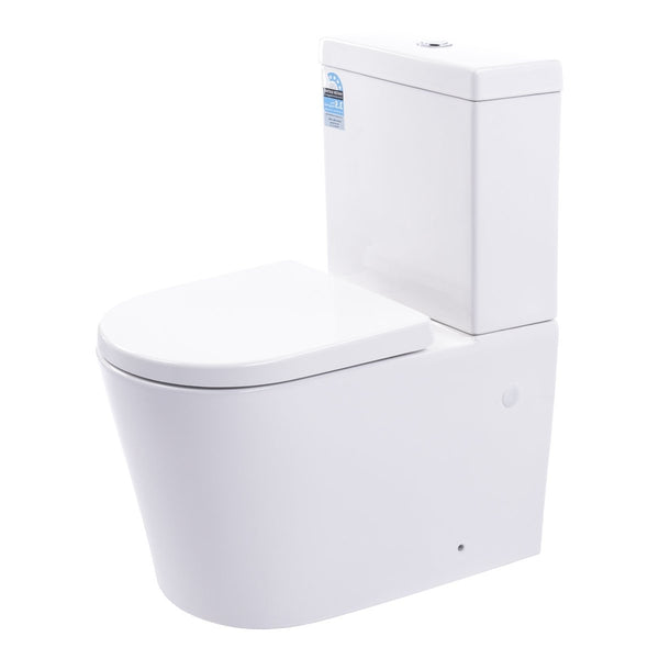 Tiffalo Back to Wall Toilet Suite | Gloss White |