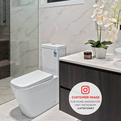 Tiffany Back to Wall Toilet Suite, Gloss White