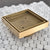 Brass Tile Insert Floor Waste | 75mm Outlet, Brushed Brass (Gold)