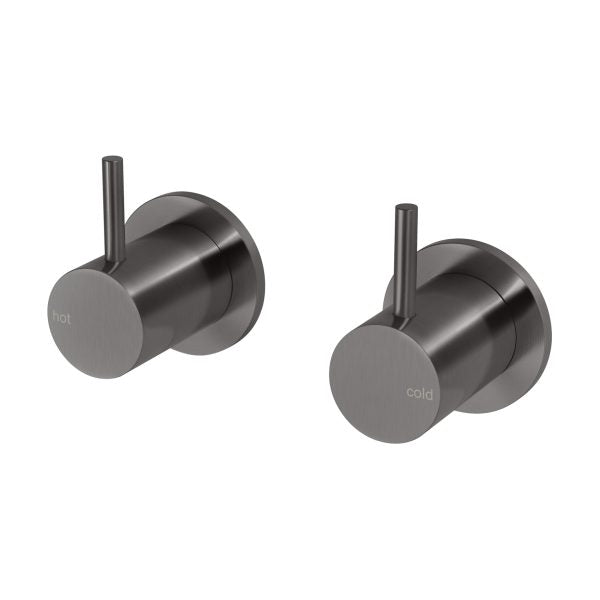 Phoenix Vivid Slimline Wall Top Assemblies Available with Standard or Extended Spindles | Brushed Carbon |
