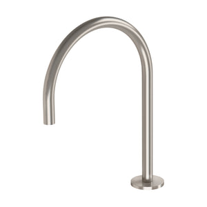 Phoenix Vivid Slimline Hob Sink Outlet 220mm Gooseneck | Brushed Nickel |