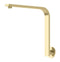 Phoenix Vivid High-Rise Shower Arm Round or Square Plate | Brushed Gold |