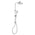 Phoenix Vivid Slimline Twin Shower | Chrome |