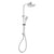 Phoenix Vivid Slimline Twin Shower | Chrome |