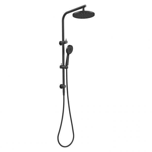 Phoenix Vivid Slimline Twin Shower, Matte Black