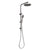 Phoenix Vivid Slimline Twin Shower | Brushed Carbon |