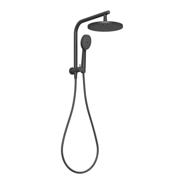 Phoenix Vivid Slimline Compact Twin Shower, Matte Black