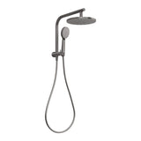 Phoenix Vivid Slimline Compact Twin Shower | Brushed Carbon |