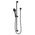 Phoenix Vivid Slimline Extended Rail Shower | Matte Black |