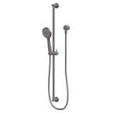 Phoenix Vivid Slimline Extended Rail Shower | Brushed Carbon |