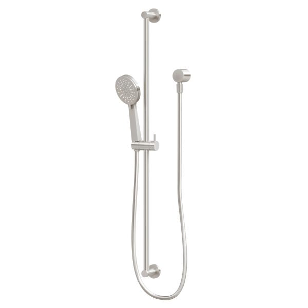 Phoenix Vivid Slimline Extended Rail Shower, Brushed Nickel