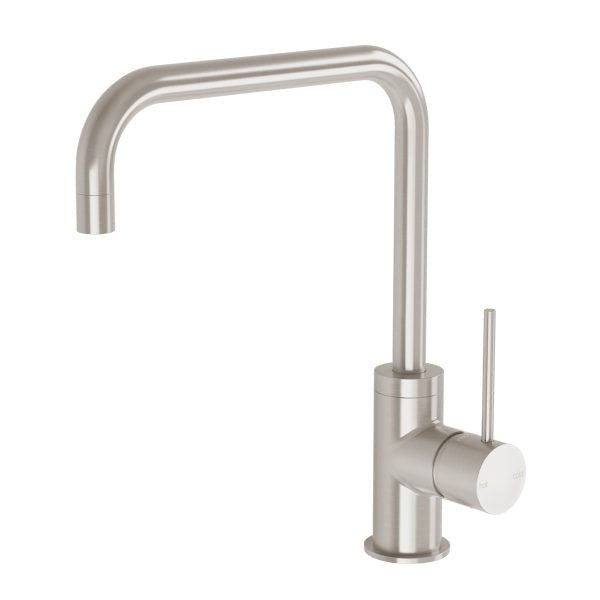 Phoenix Vivid Slimline Sink Mixer 220mm Squareline, Brushed Nickel