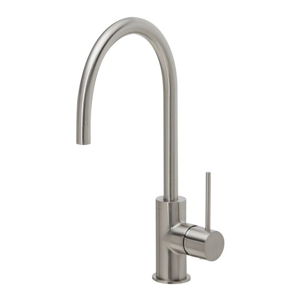 Phoenix Vivid Slimline Sink Mixer 220mm Gooseneck, Brushed Nickel