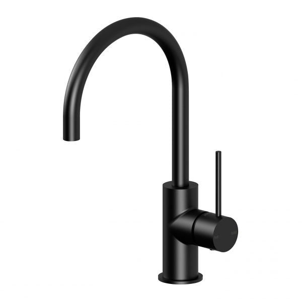 Phoenix Vivid Slimline Sink Mixer 160mm Gooseneck, Matte Black