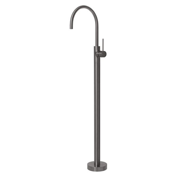 Phoenix Vivid Slimline Floor Mounted Bath Mixer, Brushed Carbon