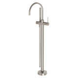 Phoenix Vivid Slimline Floor Mounted Bath Mixer with Hand Shower | Brushed Nickel |