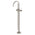 Phoenix Vivid Slimline Floor Mounted Bath Mixer with Hand Shower | Brushed Nickel |
