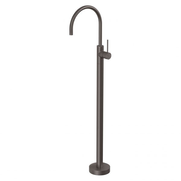 Phoenix Vivid Slimline Floor Mounted Bath Mixer, Gunmetal