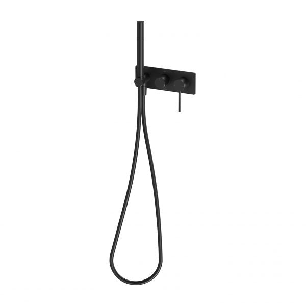 Phoenix Vivid Slimline Wall Shower System, Matte Black