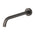Phoenix Vivid Slimline Basin/ Bath Wall Outlet 230mm Curved | Gunmetal |