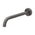 Phoenix Vivid Slimline Basin/ Bath Wall Outlet 230mm Curved | Brushed Carbon |