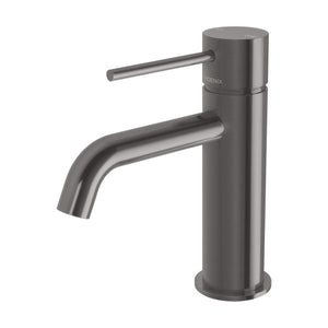 Phoenix Vivid Slimline Basin Mixer Curved Outlet | Brushed Carbon |