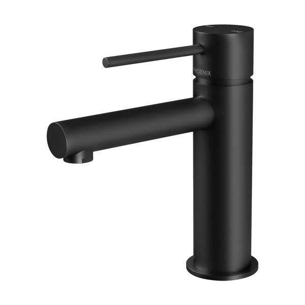 Phoenix Vivid Slimline Basin Mixer, Matte Black