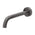 Phoenix Vivid Slimline Basin/ Bath Wall Outlet 180mm Curved | Brushed Carbon |