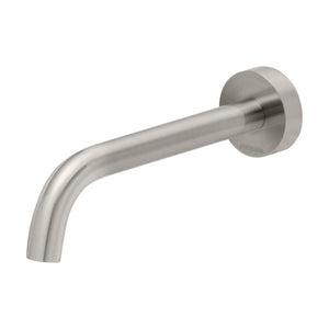 Phoenix Vivid Slimline Basin/ Bath Wall Outlet 180mm Curved | Brushed Nickel |