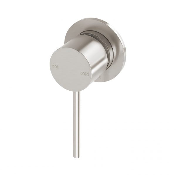 Phoenix Vivid Slimline Shower/ Wall Mixer 60mm Backplate, Brushed Nickel
