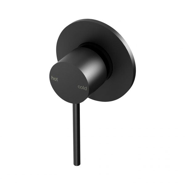 Phoenix Vivid Slimline Shower/ Wall Mixer 80mm Backplate, Matte Black