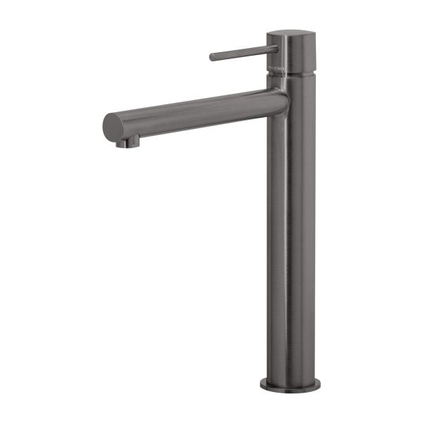Phoenix Vivid Slimline Vessel Mixer, Brushed Carbon