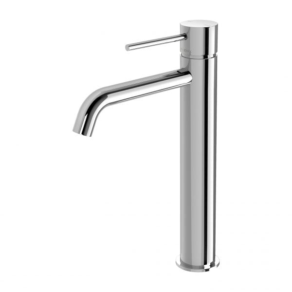 Phoenix Vivid Slimline Vessel Mixer Curved Outlet, Chrome
