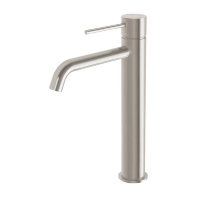 Phoenix Vivid Slimline Vessel Mixer Curved Outlet | Brushed Nickel |