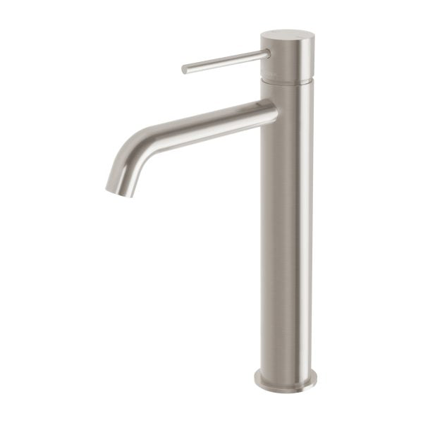 Phoenix Vivid Slimline Vessel Mixer Curved Outlet | Brushed Nickel |