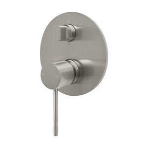 Phoenix Vivid Slimline Shower/ Bath Diverter Mixer | Brushed Nickel |