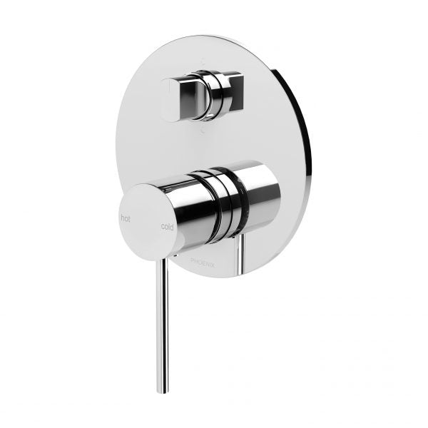 Phoenix Vivid Slimline Shower/ Bath Diverter Mixer, Chrome