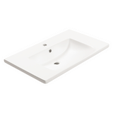Kaku 750mm Vanity Top with Integrated Sink and Overflow, Gloss White