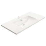 Kaku 900mm Vanity Top with Integrated Sink and Overflow, Gloss White