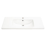 Kaku 900mm Vanity Top with Integrated Sink and Overflow, Gloss White