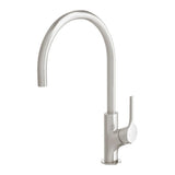 Phoenix Vivid Slimline Oval Sink Mixer 220mm Gooseneck | Brushed Nickel |