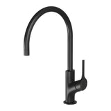 Phoenix Vivid Slimline Oval Sink Mixer 220mm Gooseneck | Matte Black |