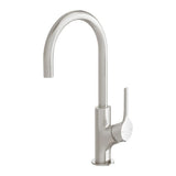 Phoenix Vivid Slimline Oval Sink Mixer 160mm Gooseneck | Brushed Nickel |