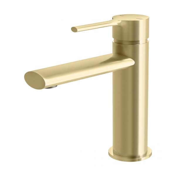 Phoenix Vivid Slimline Oval Basin Mixer, Brushed Gold