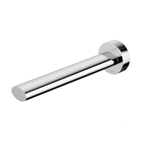 Phoenix Vivid Slimline Oval Basin/ Bath Wall Outlet 180mm, Chrome