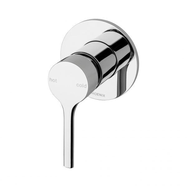 Phoenix Vivid Slimline Oval Shower/ Wall Mixer, Chrome